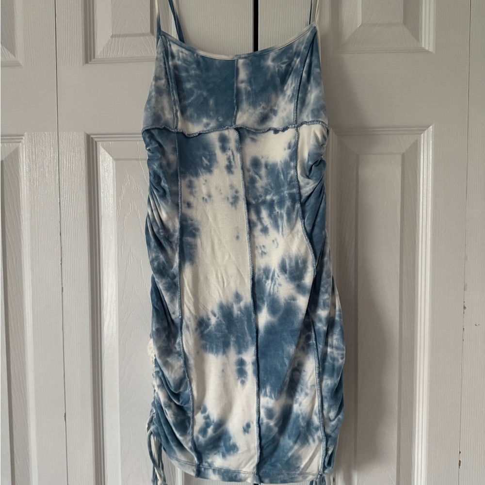 Princess Polly Blue and White Dress
